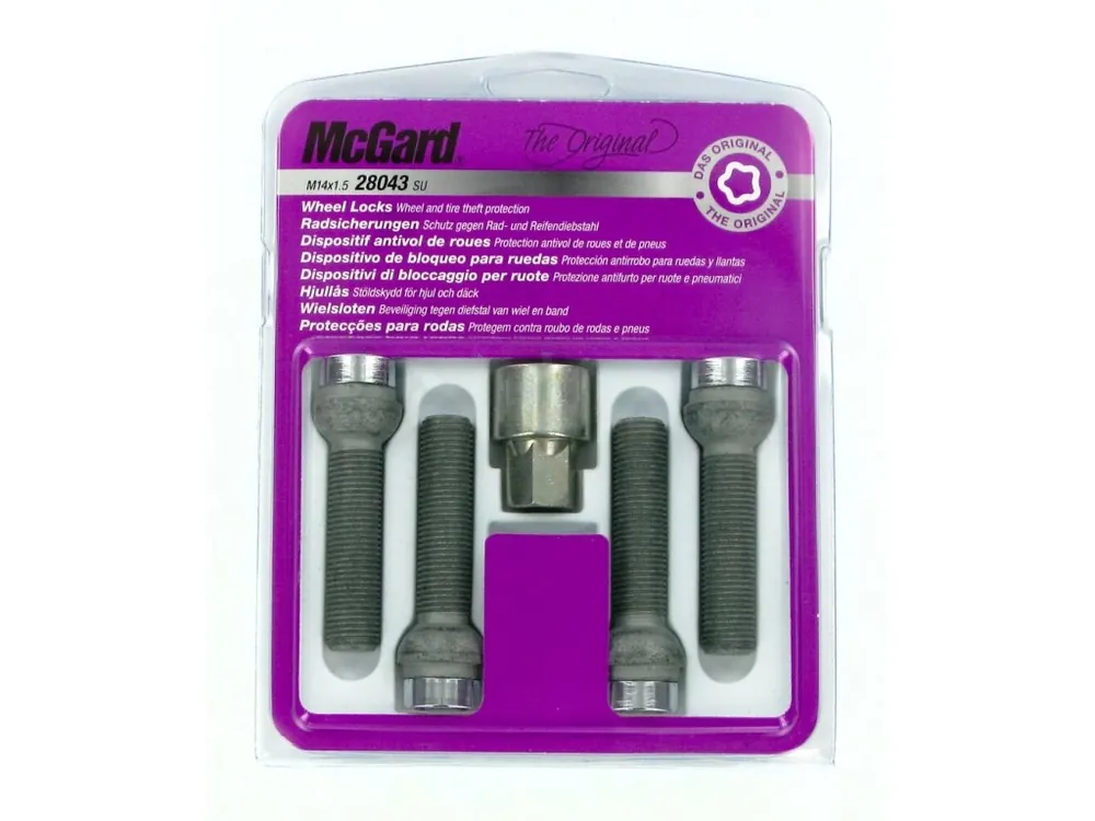 Akční Nabídka McGard bezpečnostní šrouby M14x1,5x53,9mm koule R12, klíč 17