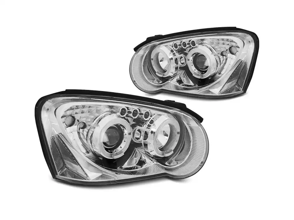 Ihned K Objednání Přední světla Subaru Impreza II GD 03-05 Angel Eyes chrom