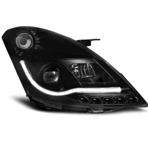 Zlevněný Přední světla Suzuki Swift IV 10-16 TUBE LIGHT černá