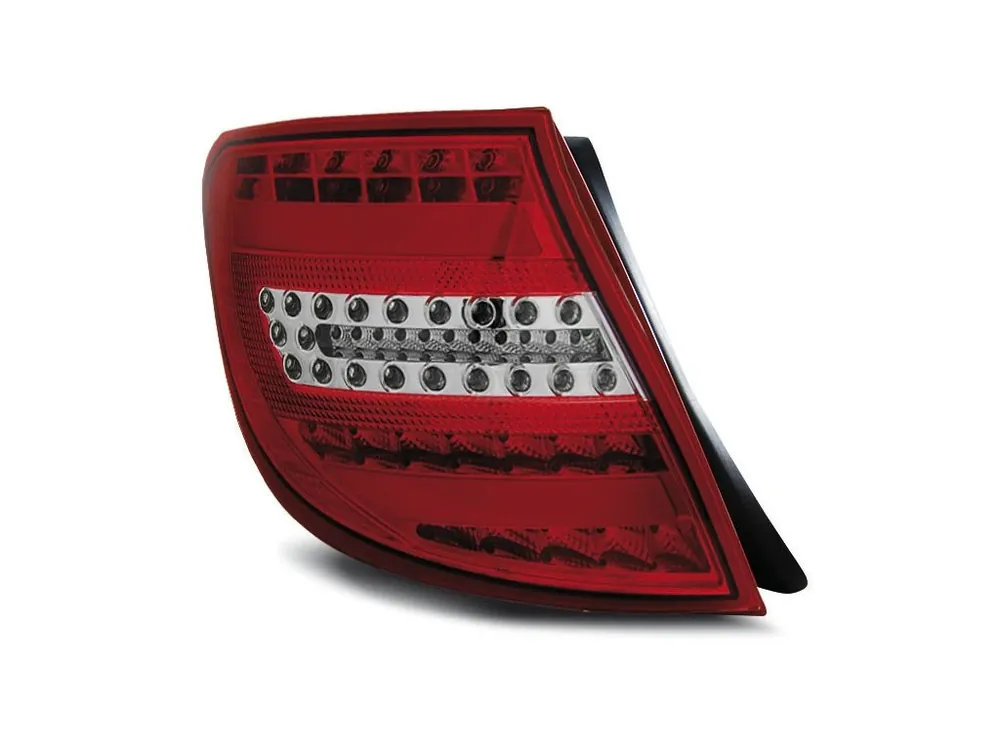 Zadní světla Mercedes Benz W204 Combi 07-10 - červený/krystal LED BAR Must-Have