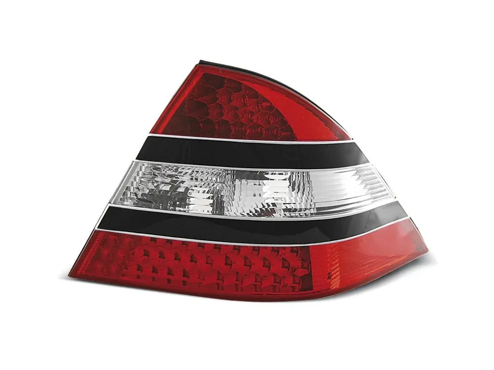 Zadní světla Mercedes Benz W220 S-Klasse 98-05 - krystal/černé/červené LED Koupit Online
