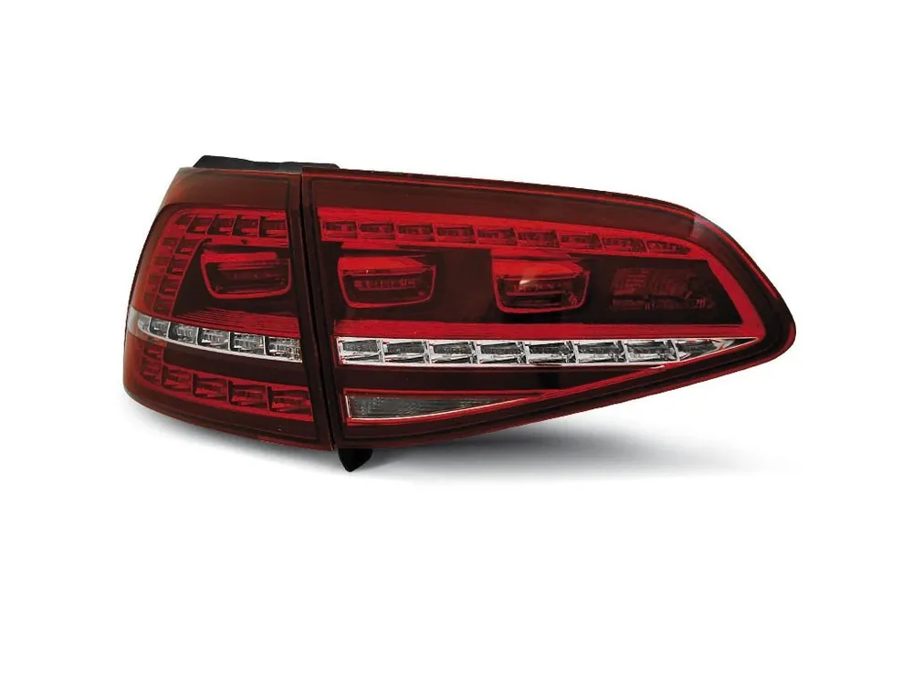 Zadní světla VW Golf VII 13- htb.- krystal/červené LED GTI LOOK Hit Sezóny
