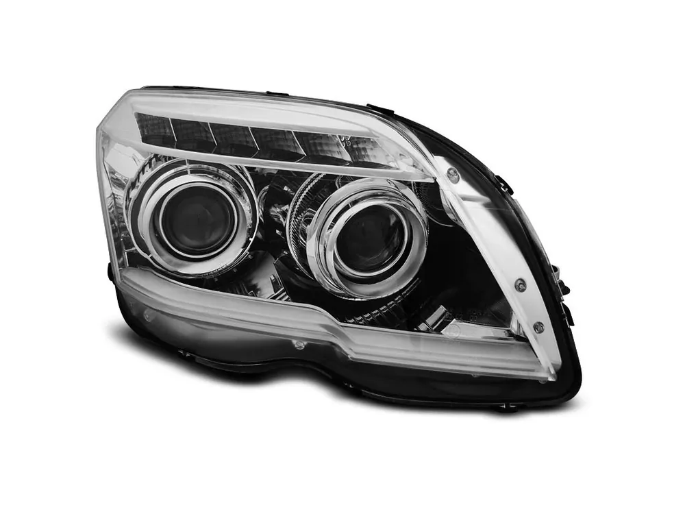 Ihned K Objednání Přední světla Mercedes Benz GLK X204 06.08-08.12 chrom TUBE LIGHT