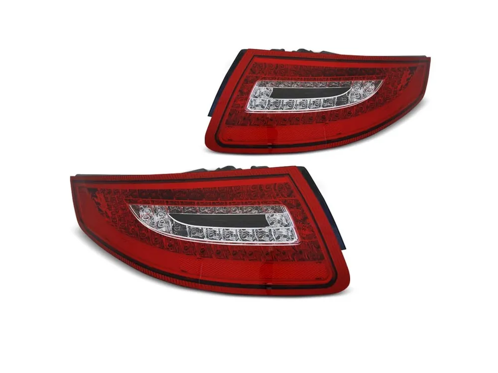 Levný Zadní světla Porsche 911 997 04-09 - červené/krystal LED