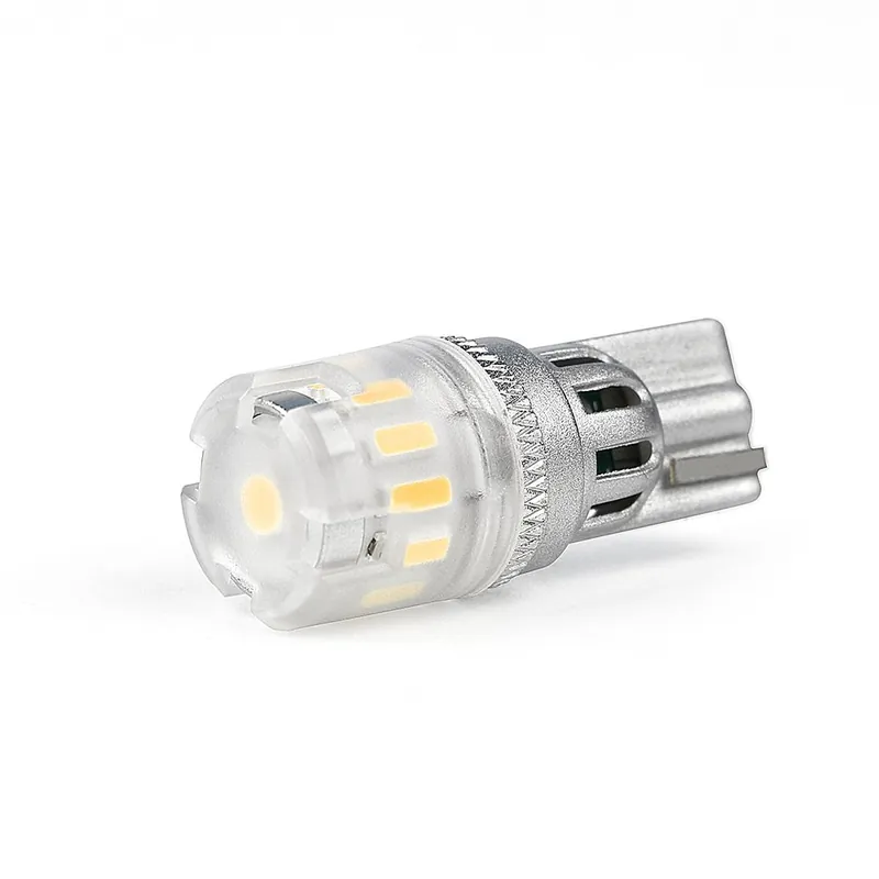 Vysoce Kvalitní LED autožárovka 12V/W5W/T10 - bílá 12x SMD LED 4014 + 1x SMD LED 3030 CANBUS (2ks)