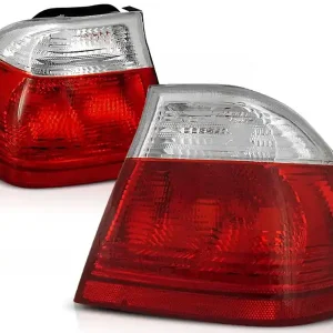 BMW E46 98-01 SEDAN - zadní světla červeno bílá Vysoce Kvalitní