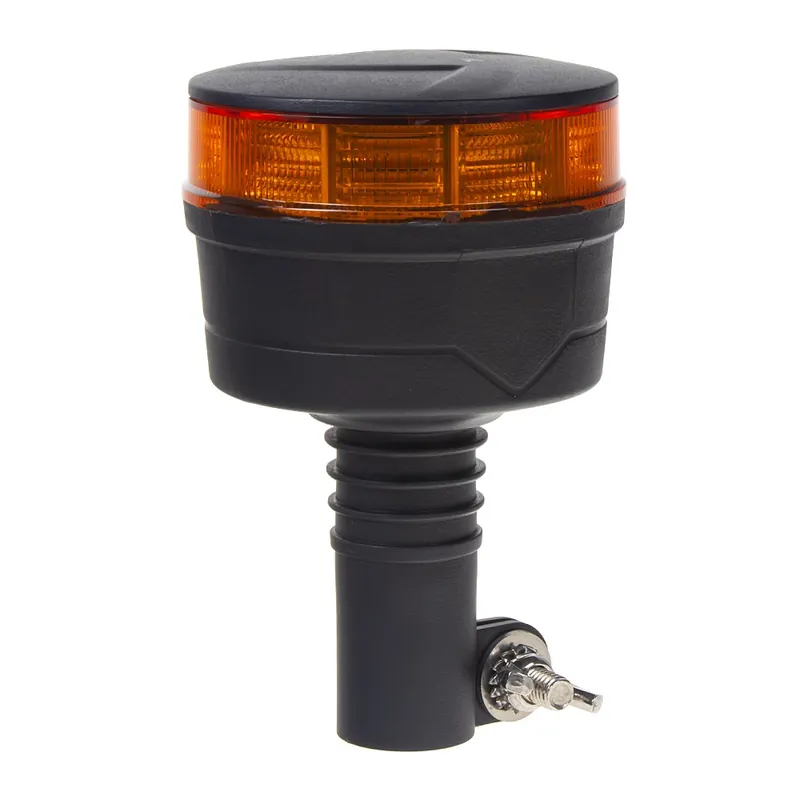 Bezpečná Platba LED maják 12/24V - oranžový 30x0,7W LED / ECE R65 R10 na držák (ø92 x 144 mm)