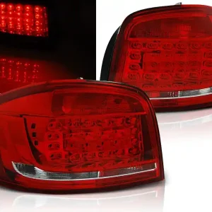 AUDI A3 08-12 3D - zadní LED světla červeno bílá Odeslání Ihned