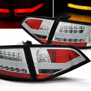 AUDI A4 B8 08-11 SEDAN - zadní LED světla chrom LED BAR Sleva