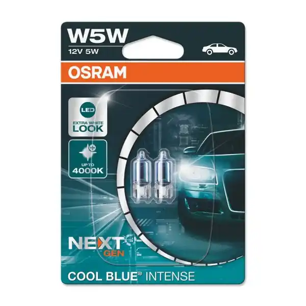 Autožárovka T10 / W5W / 5W - OSRAM COOL BLUE INTENSE (2ks) Časově Omezené