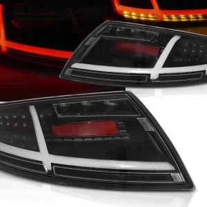 AUDI TT 06-14 - zadní LED světla černá s dynamickým blinkrem LED BAR Akční Nabídka