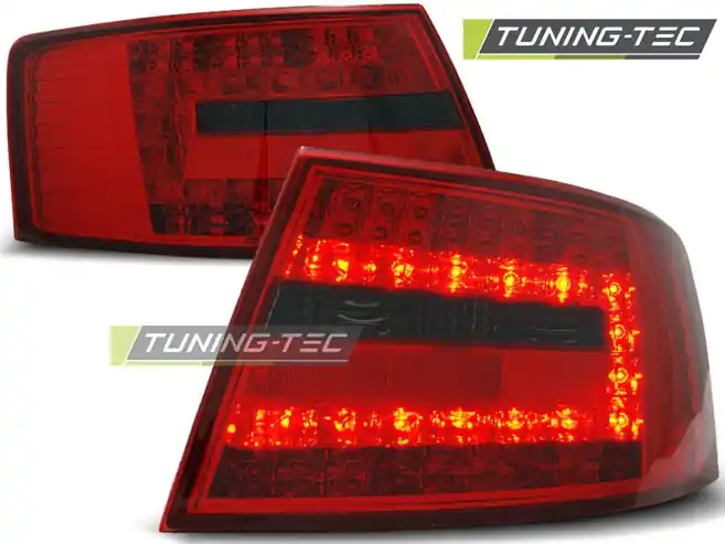 AUDI A6 C6 SEDAN 04-08 - zadní LED světla červeno kouřová 6-pin Oblíbený