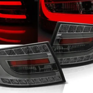 AUDI A6 C6 SEDAN 04-08 - zadní LED světla kouřová 6-pin LED BAR Vrácení Zdarma