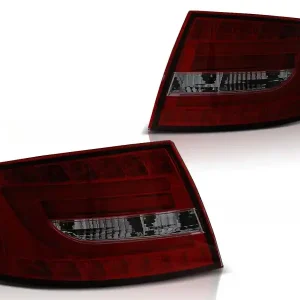 AUDI A6 C6 SEDAN 04-08 - zadní LED světla červeno kouřová 7-pin LED BAR Kup Teď