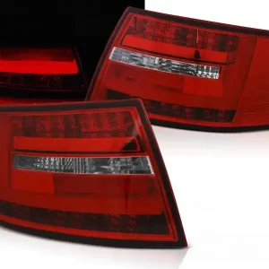 Oblíbený AUDI A6 C6 SEDAN 04-08 - zadní LED světla červeno bílá 7-pin LED BAR
