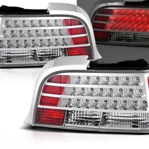 BMW E36 90-99 COUPE / CABRIO - zadní LED světla chrom Tovární Cena