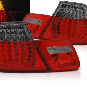 Nízká Cena BMW E46 99-03 COUPE - zadní LED světla červeno kouřová s dynamickým blinkrem