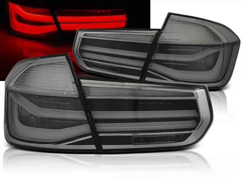Autentický BMW F30 11-15 SEDAN - zadní LED světla kouřová LED BAR