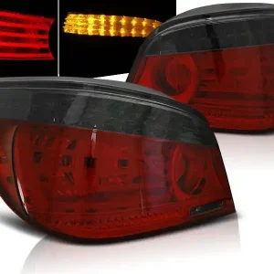 Aktuální BMW E60 03-07 SEDAN - zadní LED světla červeno kouřová