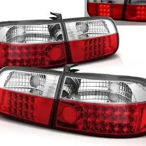HONDA CIVIC 91-95 3D - zadní LED světla červeno bílá Nová Kolekce