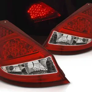 Vysoce Kvalitní FORD FIESTA MK7 08-12 HTB - zadní LED světla červeno bílá
