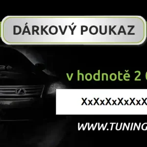 Časově Omezené Dárkový poukaz - TUNING-IN 2000Kč