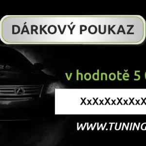 Dárkový poukaz - TUNING-IN 5000Kč Akční Cena