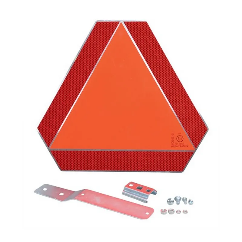 Dokud Zásoby Vydrží Výstražný trojúhelník pro pomalá vozidla E8 - se stojanem (37x37x41cm)