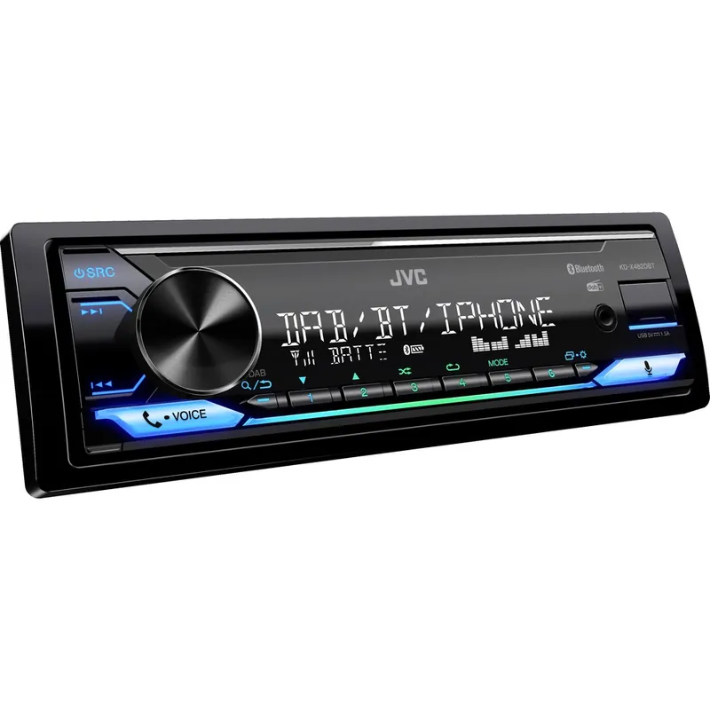 Autorádio JVC KD-X482DBT - USB / DAB+ / MP3 / Bluetooth / AUX / vícebarevné podsvícení Oblíbený