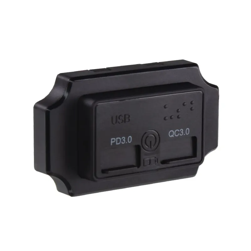 Super Cena USB nabíječka s vypínačem 12V / 24V - USB QC3.0 + USB-C PD3.0 / povrchová montáž / modrá LED kontrolka
