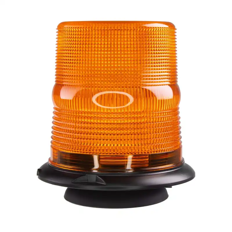 Magnetický oranžový LED maják - 60x LED / 12-48V / ECE R65 (ø 163x138mm) Nová Kolekce