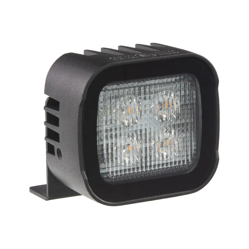 Horká Nabídka Oranžový LED predátor 12V/24V - 4x 3W LED / ECE R65 s L držákem (59,6x61,1x32,3mm)