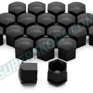 Škoda Auto krytky šroubů - GLOSSY BLACK Omezená Nabídka