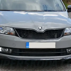Škoda Rapid 15- - mlhovka s LED DRL svícením černá pravá Výhodná Nabídka