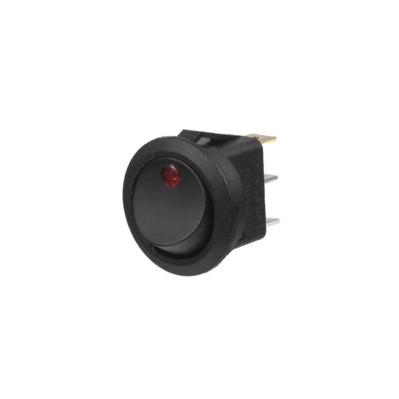 Ověřený Kolébkový spínač 12V/20A - s červenou LED kontrolkou