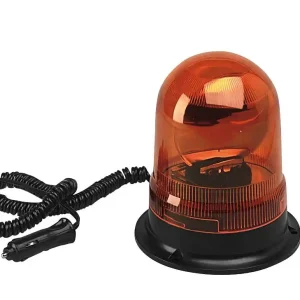 Odeslání Ihned Výstražný magnetický žárovkový maják 12V, žárovka H3, oranžový, E13 LAMPA