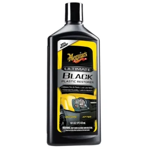 Meguiar‘s Ultimate Black Plastic Restorer - oživovač a ochrana nelakovaných plastů v exteriéru i interiéru, 473 ml Bezpečná Platba
