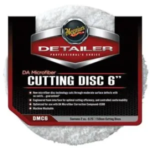 Meguiar‘s DA Microfiber Cutting Disc 6" - lešticí mikrovláknový kotouč, 6palcový (2 kusy) Přímo Od Výrobce