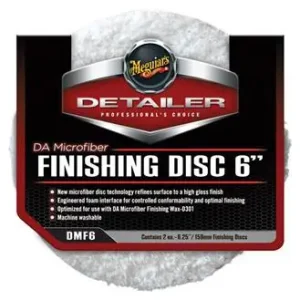 Originální Meguiar‘s DA Microfiber Finishing Disc 6" - finišovací mikrovláknový kotouč, 6palcový (2 kusy)
