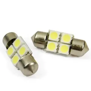CAN-BUS sufitové žárovky 4 SMD LED - délka 39 mm - modré (2 ks) Cenový Hit