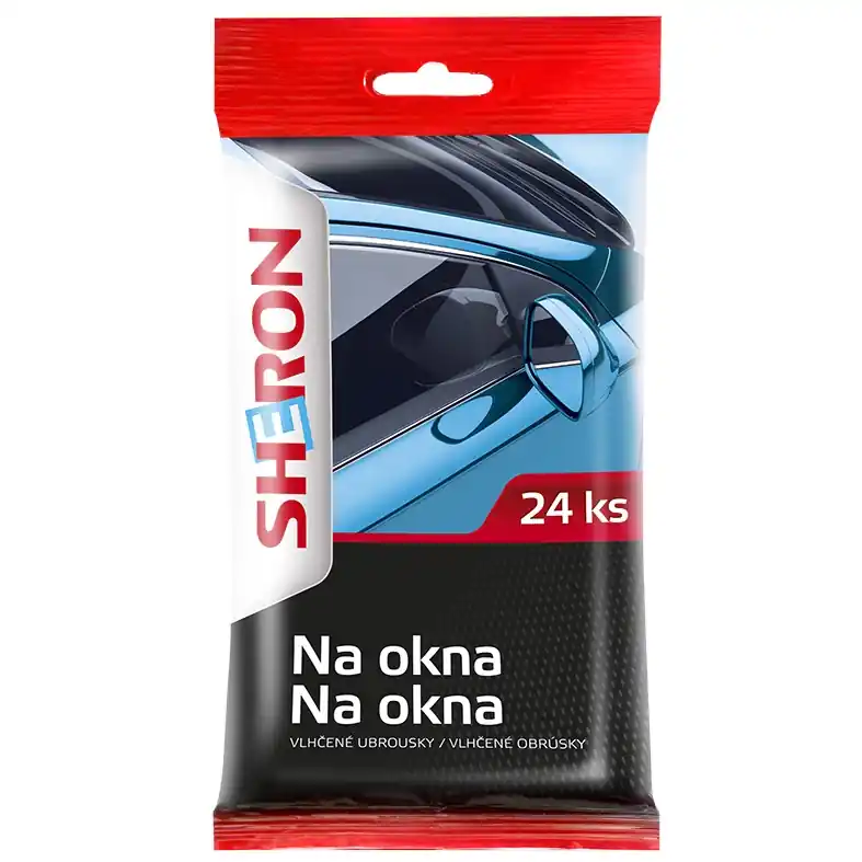 Hit Sezóny Vlhčené ubrousky na okna SHERON, 24 ks