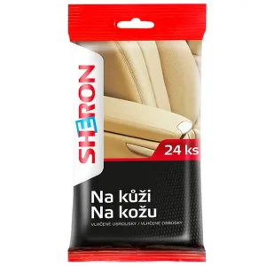 Vlhčené ubrousky na kůži SHERON, 24 ks Cenový Hit
