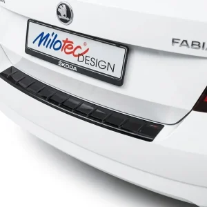 Plastový kryt prahu zadních dveří Škoda Fabia III Hatchback (2014 - 2021) černý MILOTEC Nízká Cena