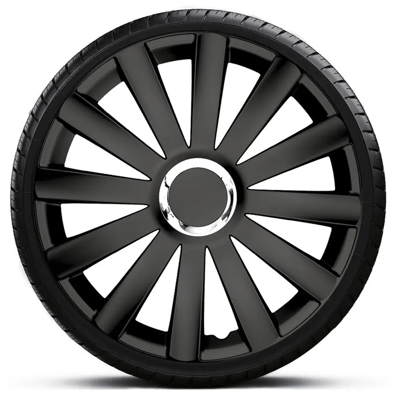 Nejprodávanější Poklice na kola - kryty kol SPYDER PRO black 14" - sada 4 ks - 4 Racing