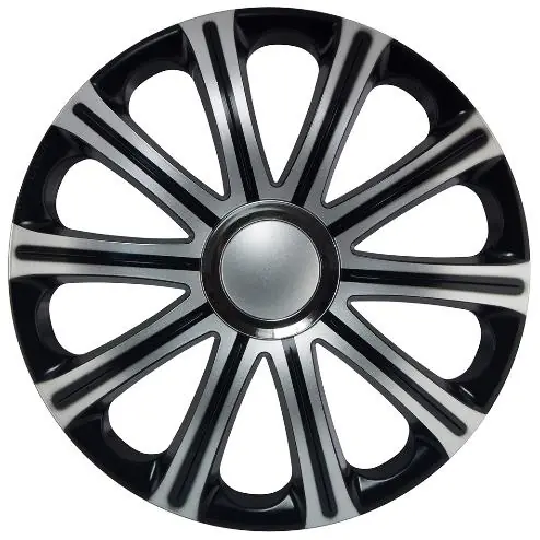 Sleva Poklice na kola - kryty kol Modena Black Silver 13" - sada 4 ks - J-TEC