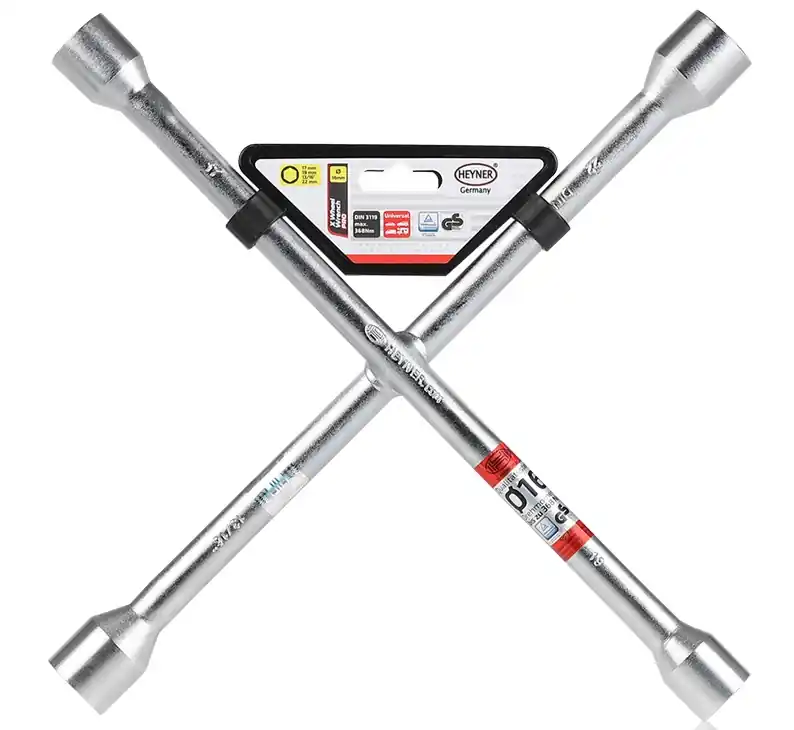 Profesionální křížový klíč na kola HEYNER X-WheelWrench PRO 17, 19, 21, 22 mm Sleva