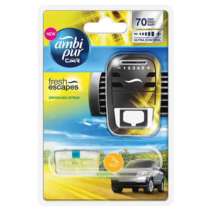 Top Prodej Vůně do auta - osvěžovač vzduchu Ambi Pur Car - Sparkling Citrus