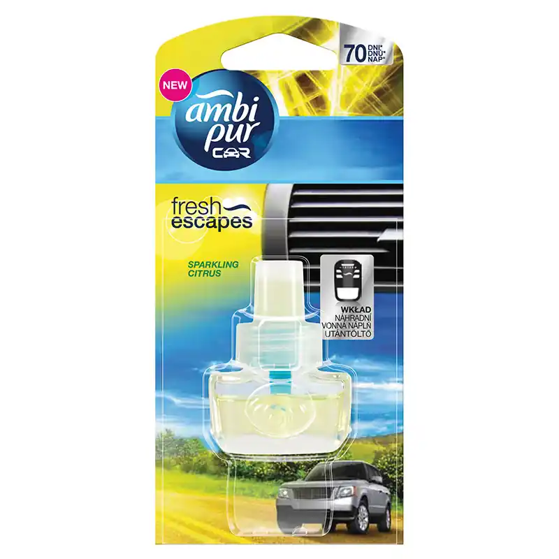 Pouze Dnes Náhradní vůně - náplň Ambi Pur Car - Sparkling Citrus