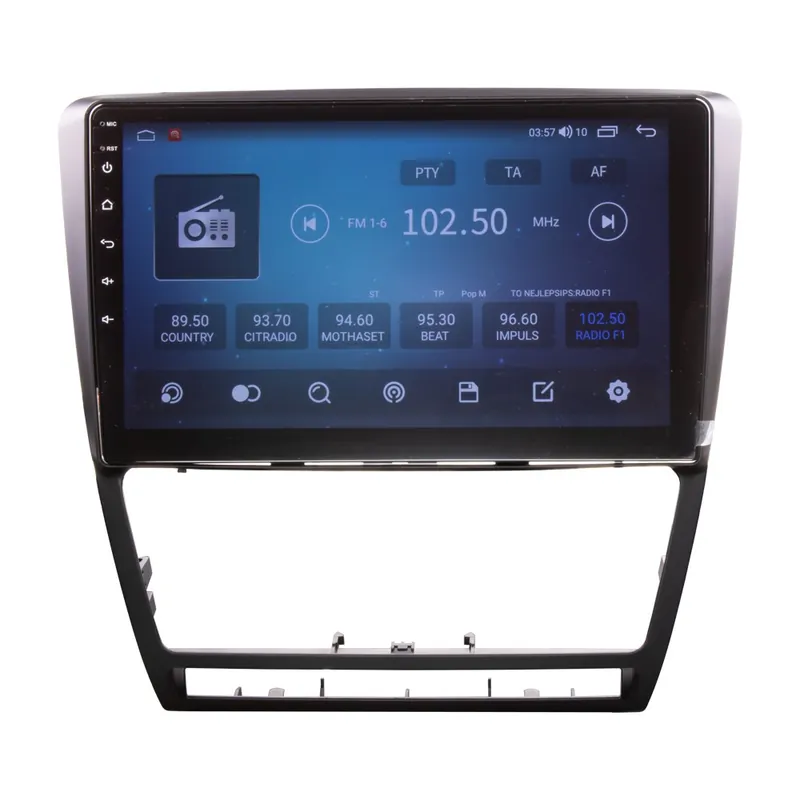 Novinka Autorádio Škoda Octavia (2007-2014) - s 10,1" LCD, Android, WI-FI, GPS, CarPlay, 4G, Bluetooth