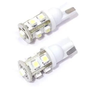 Autentický LED žárovky T10 - Bílé 9 ledkové